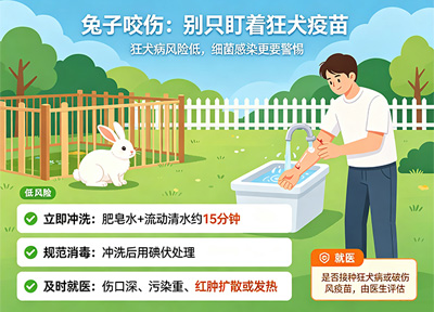 被兔子咬了需要打狂犬疫苗吗?被家养的鹦鹉啄伤，要不要疫苗?